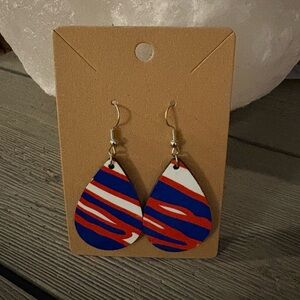Buffalo Bills Zubaz Earrings